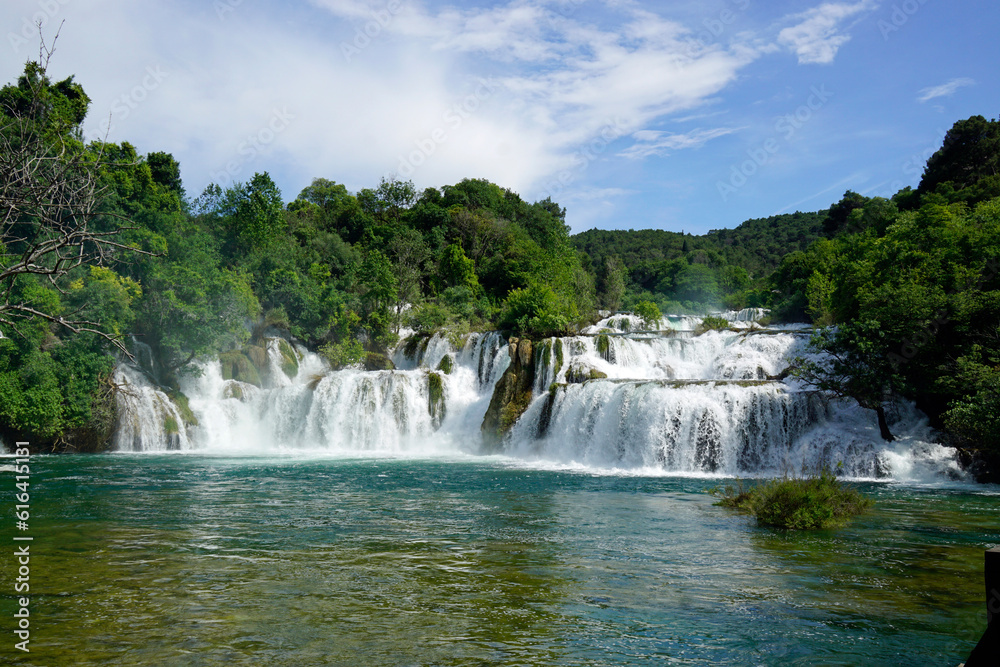Fototapeta premium scenic waterfall in krka national park