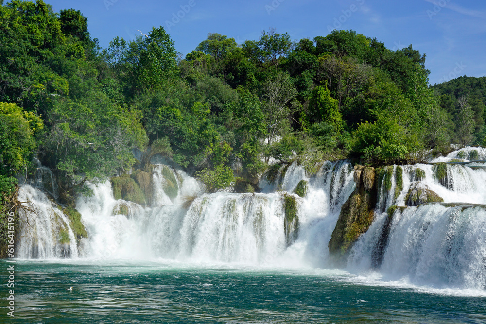 Fototapeta premium scenic waterfall in krka national park