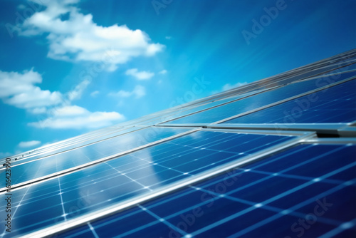 Macro photo of solar panels. Alternative energy. Eco. Preservation of the environment.