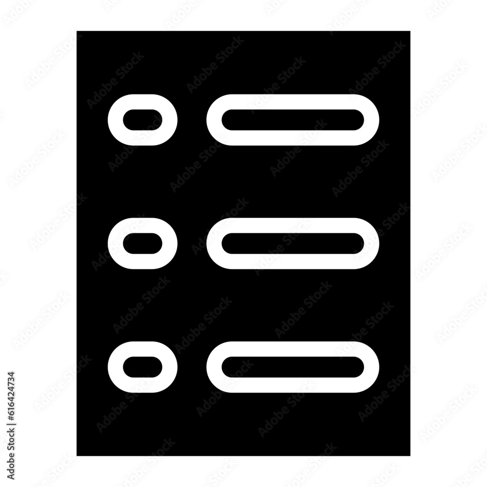 Obraz premium task glyph 