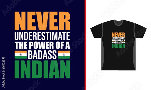 Proud Indian t shirt design concept