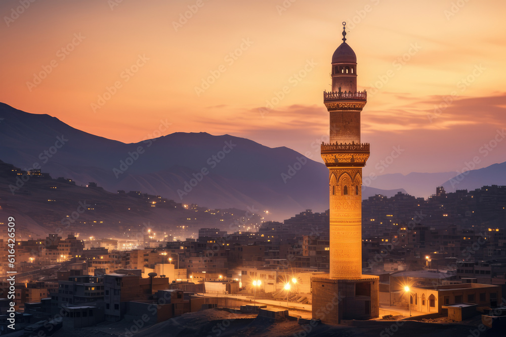 arabic islamic tower