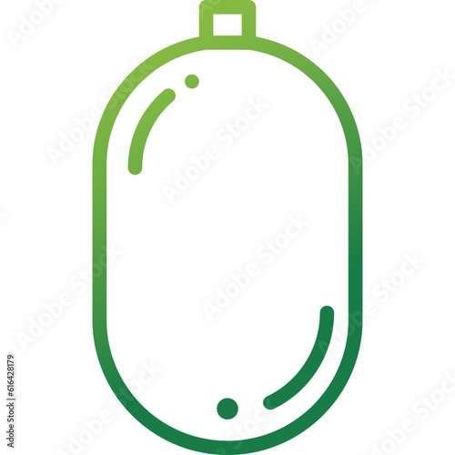 winter melon gradient line icon