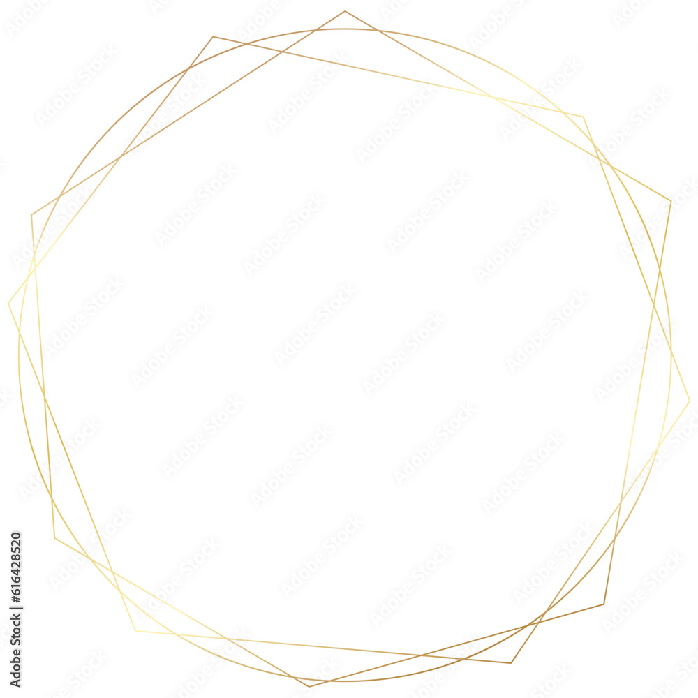 Gold Round Circle Frame Gold Round Circle Frame