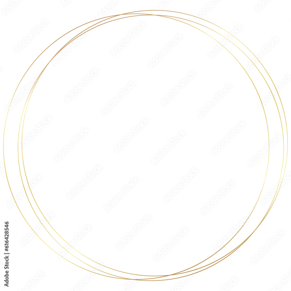Gold Round Circle Frame Gold Round Circle Frame