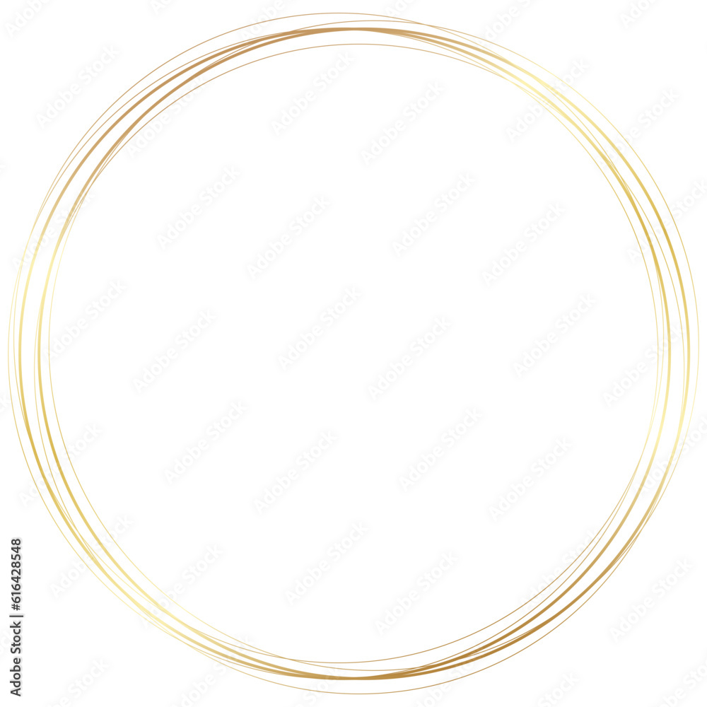 Gold Round Circle Frame Gold Round Circle Frame