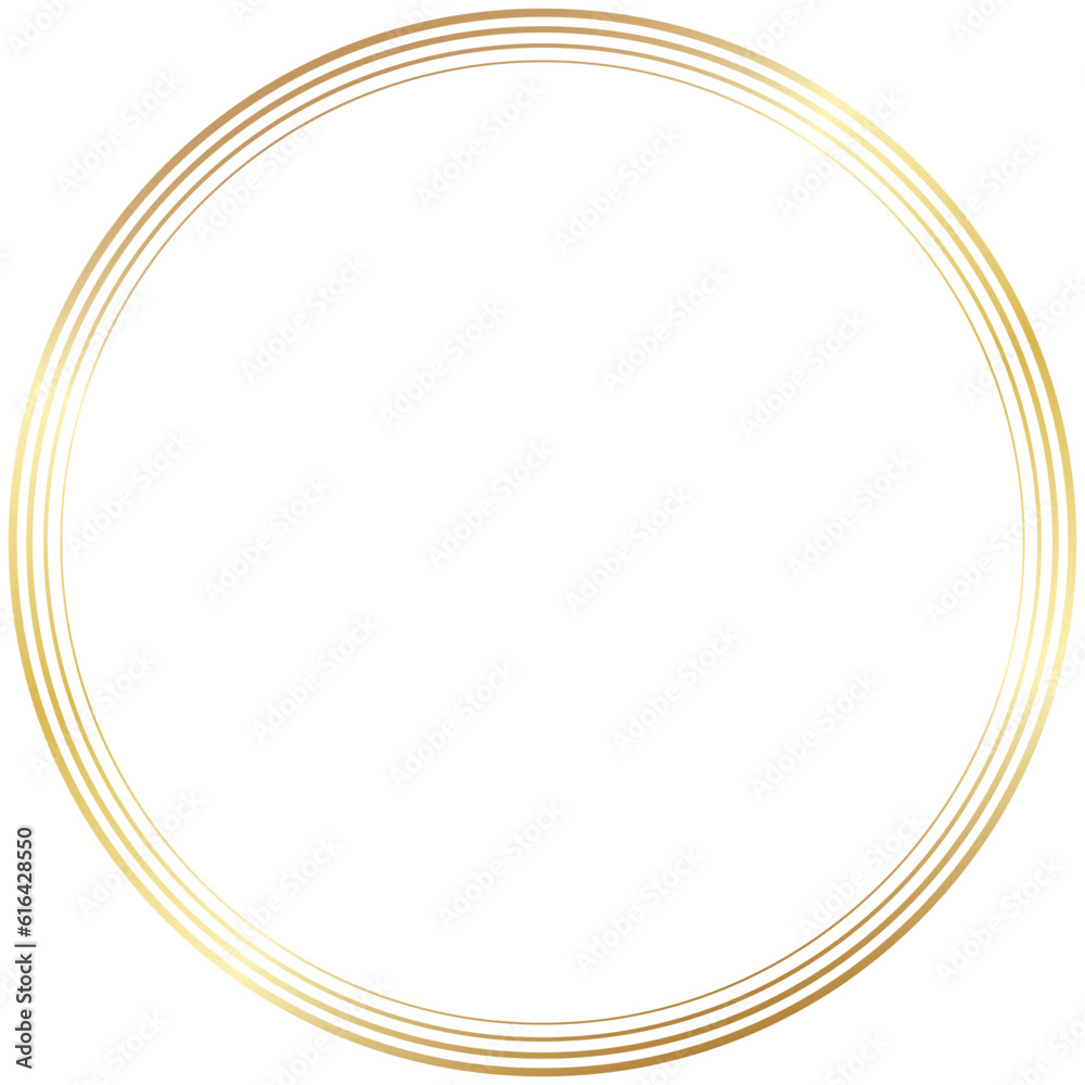 Gold Round Circle Frame Gold Round Circle Frame