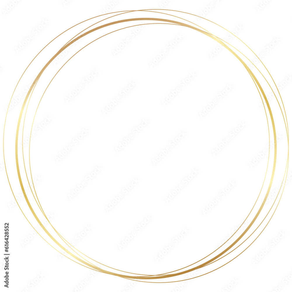Gold Round Circle Frame Gold Round Circle Frame