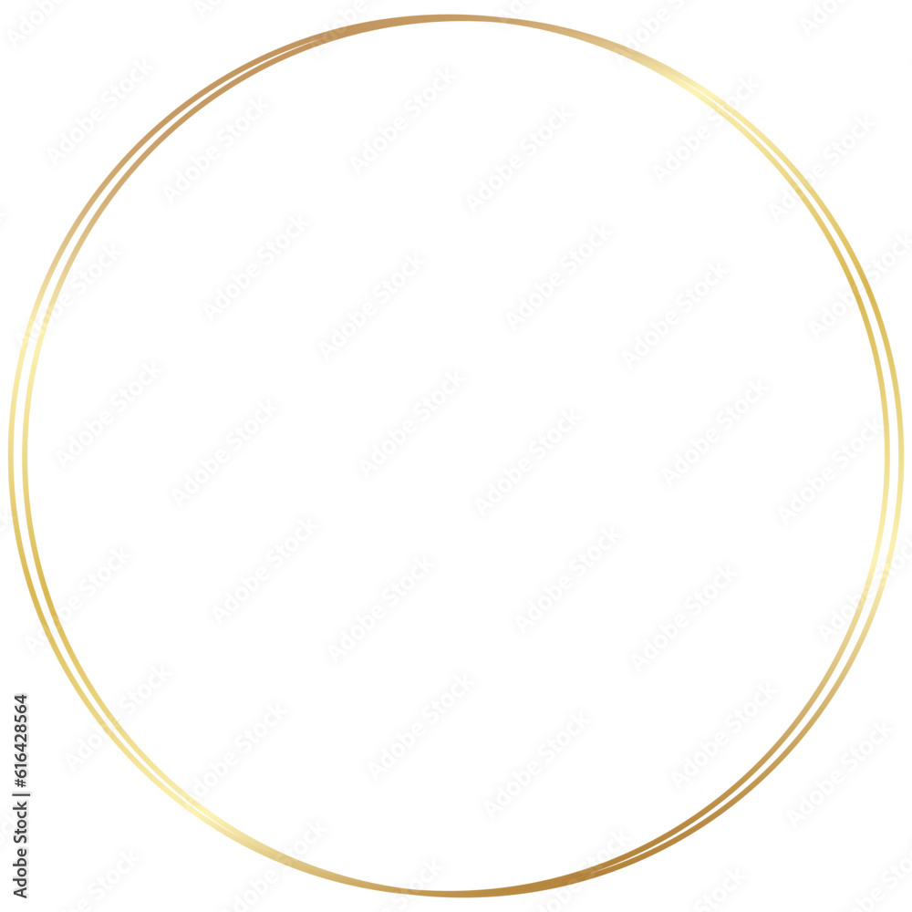 Gold Round Circle Frame Gold Round Circle Frame