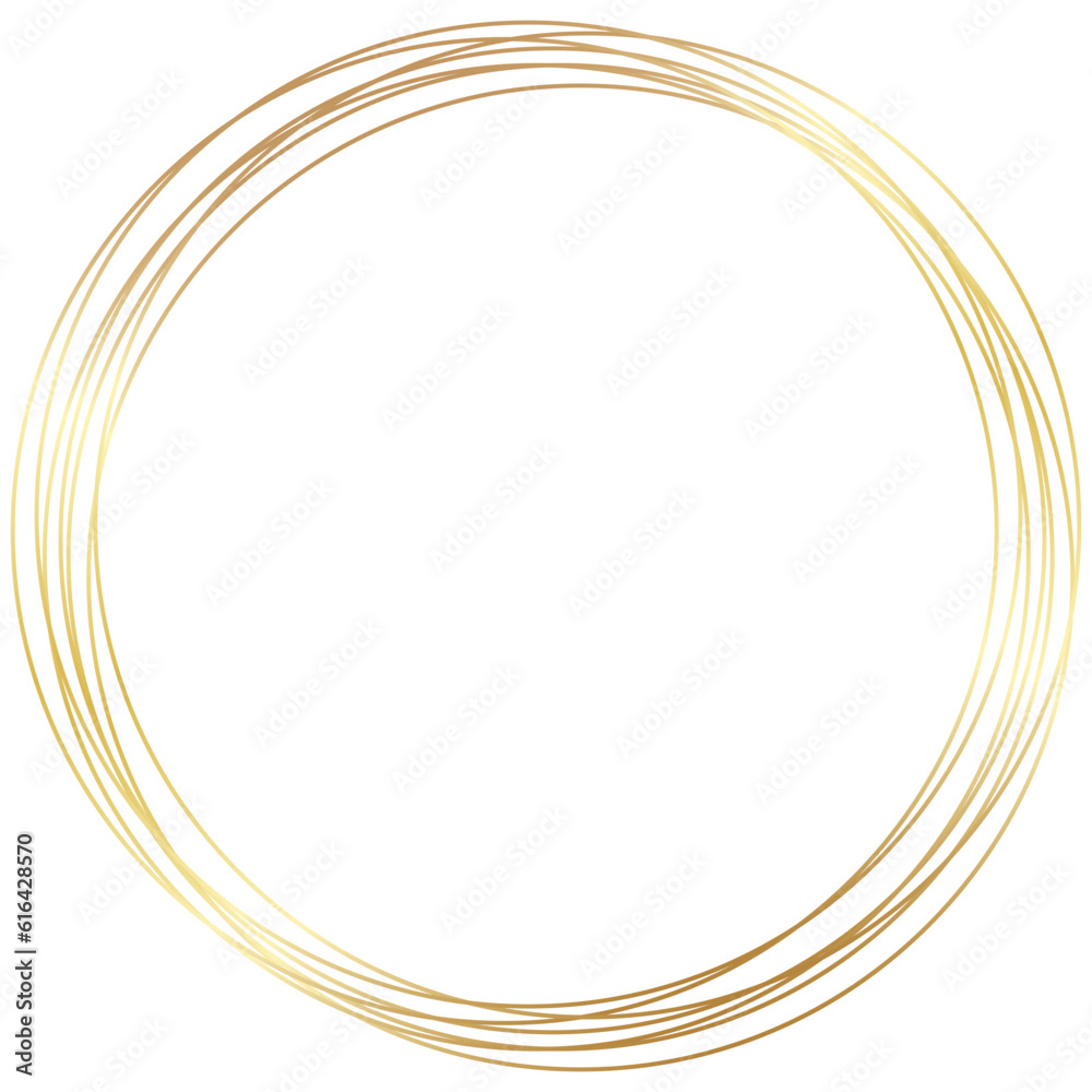 Gold Round Circle Frame Gold Round Circle Frame