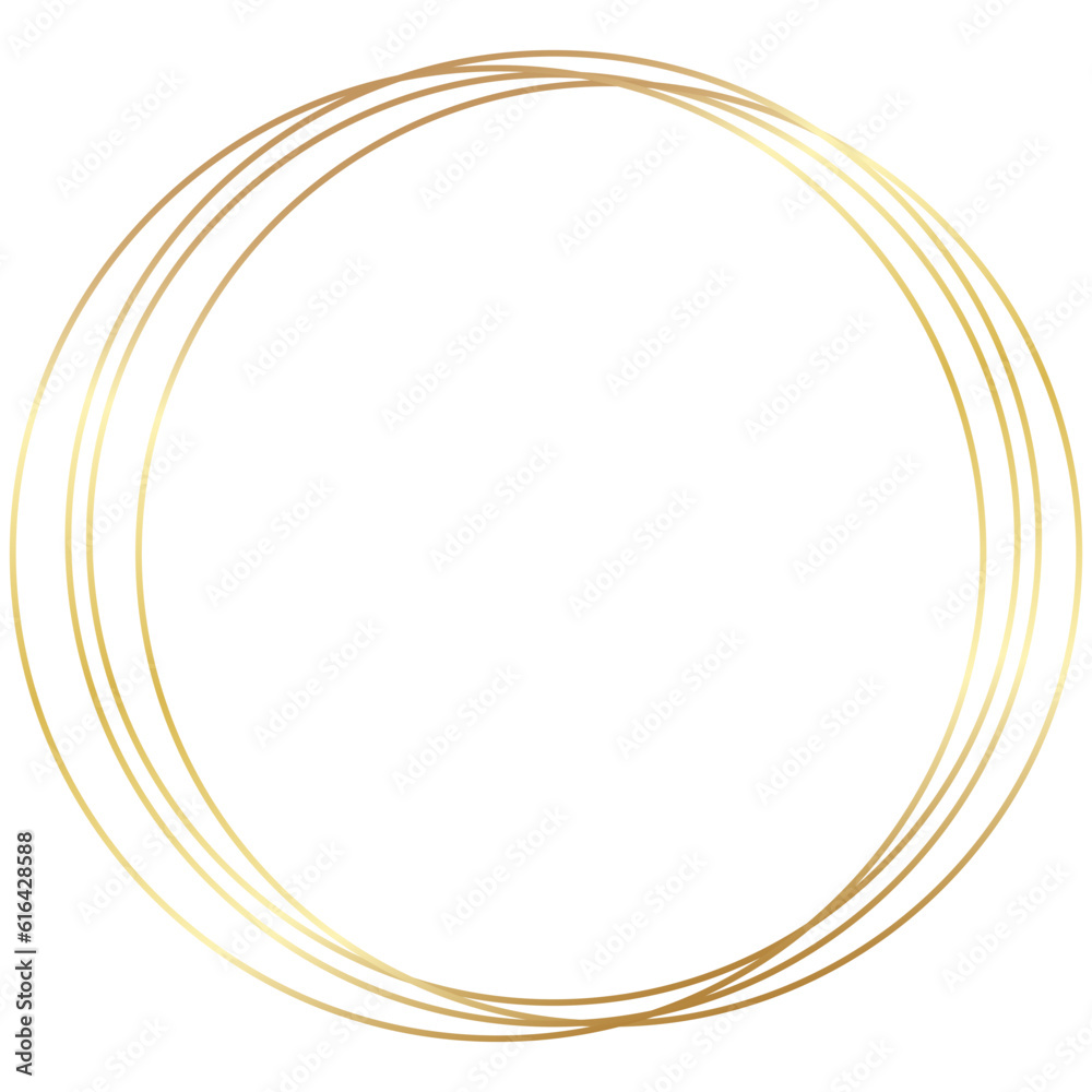 Gold Round Circle Frame Gold Round Circle Frame