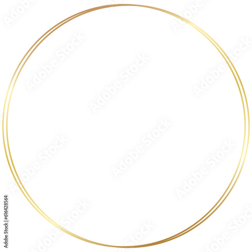 Gold Round Circle Frame