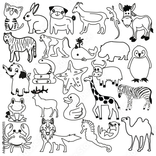 25 Animals of different kinds