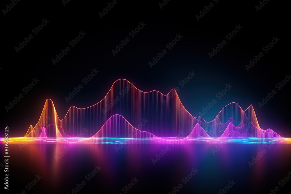 abstract futuristic background with pink blue glowing neon moving high speed wave lines and bokeh lights. Data transfer concept Fantastic wallpaper, Ai Generative abstract futuristic background with pink blue glowing neon moving high speed wave lines and bokeh lights. Data transfer concept Fantastic wallpaper, Ai Generative
