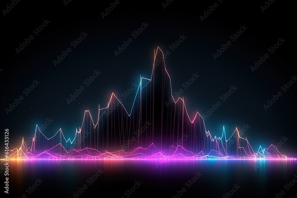 abstract futuristic background with pink blue glowing neon moving high speed wave lines and bokeh lights. Data transfer concept Fantastic wallpaper, Ai Generative abstract futuristic background with pink blue glowing neon moving high speed wave lines and bokeh lights. Data transfer concept Fantastic wallpaper, Ai Generative