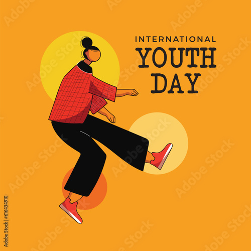 Illustration for the worldwide youth day