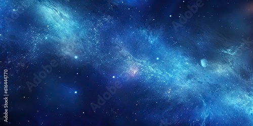 Blue Space Background with Light and Pattern. Abstract Art Concept Wallpaper. Generative AI illustrations