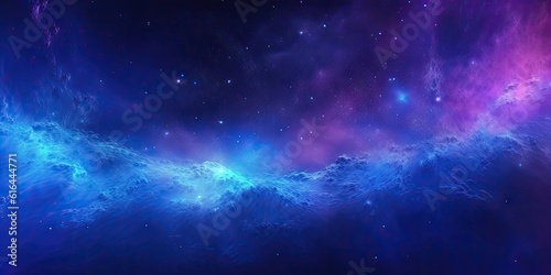 Blue Space Background with Light and Pattern. Abstract Art Concept Wallpaper. Generative AI illustrations