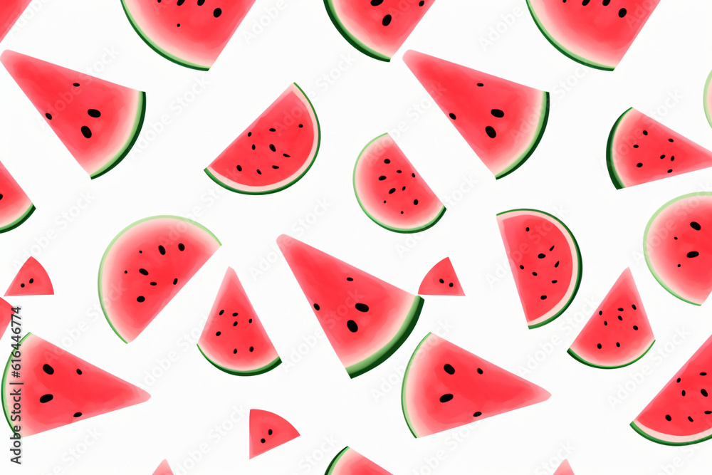 Pattern Watermelon based on generative AI Pattern Watermelon based on generative AI