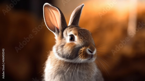 Close-up of a rabbit at field © didiksaputra