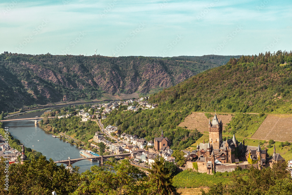 Moselle landscape and cityscape of Cochem