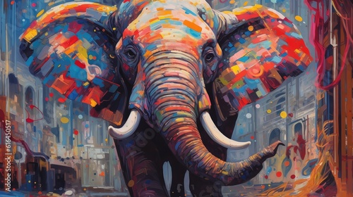 elephant painting © My Little Bear
