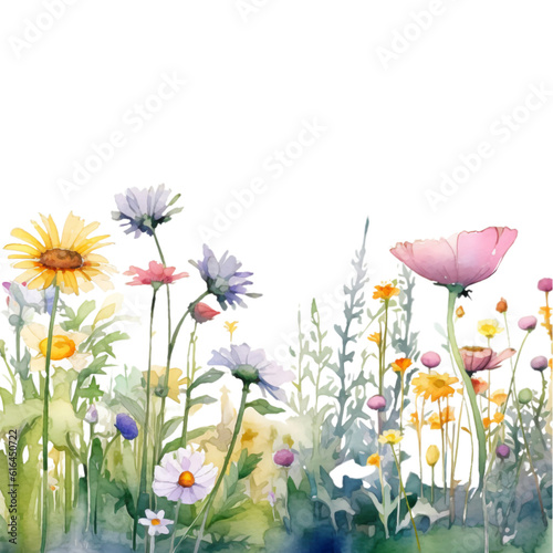 Wildflower Watercolor Clip Art, Watercolor Illustration, Flowers Sublimation Design, Flower Clip Art