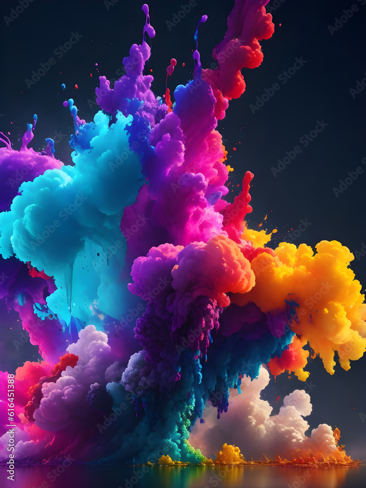 Fototapeta premium Colorful Smoke Imagery | High-Quality Abstract Smoke Art for Your Creative Design Projects