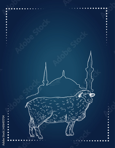 happy eid al-adha. Turkish: kurban bayraminiz mubarek olsun	