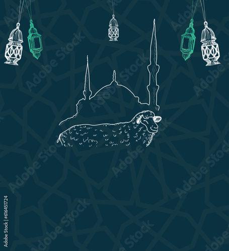 happy eid al-adha. Turkish: kurban bayraminiz mubarek olsun	