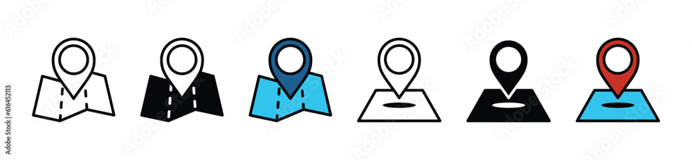 Location pin icon. Map pin location icons. Map marker pointer icon symbol in line and flat style on white background with editable stroke for apps and websites. Vector illustration EPS 10 Location pin icon. Map pin location icons. Map marker pointer icon symbol in line and flat style on white background with editable stroke for apps and websites. Vector illustration EPS 10