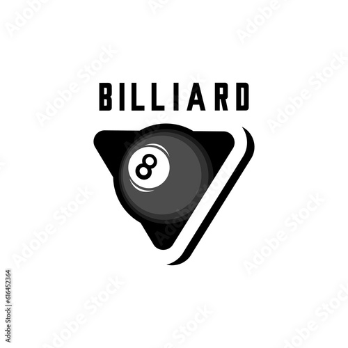 vector illustration of billiard ball on white background	