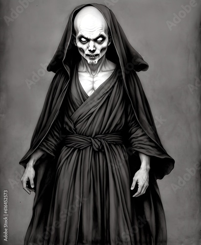 Zombie man wearing a Black ...