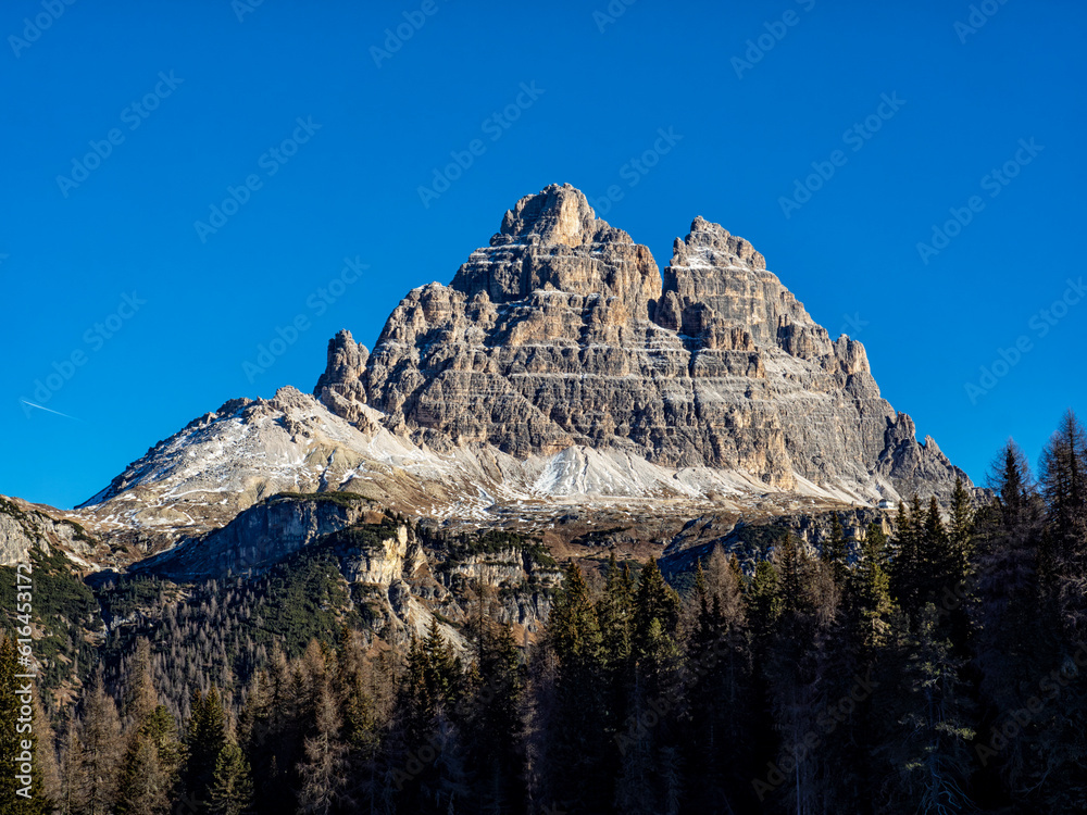 Landscape of Tre Cime di Lavaredo peak
