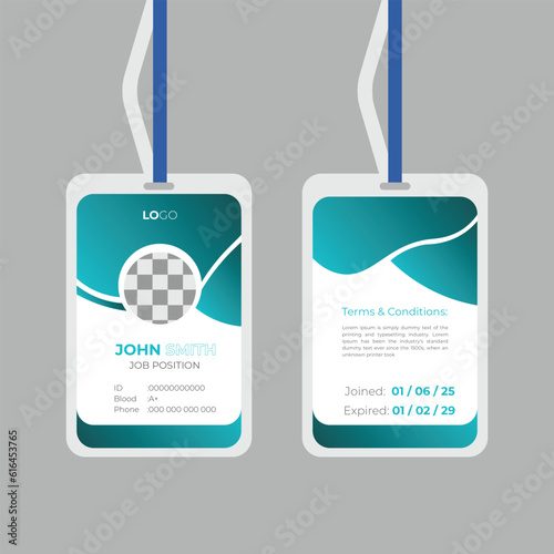 Modern Luxurious Professional Id Card Design Template