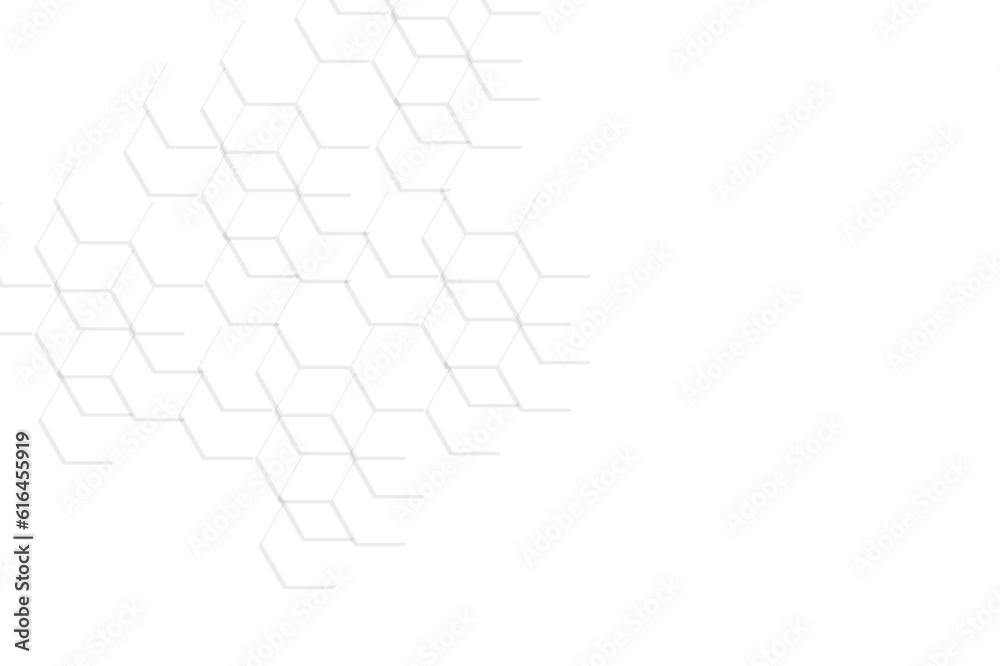 Background with white and grey hexagonal lines, Abstract 3d hexagonal background with shadow. Abstract hexagonal concept technology, banner and wallpaper background. Background with white and grey hexagonal lines, Abstract 3d hexagonal background with shadow. Abstract hexagonal concept technology, banner and wallpaper background.