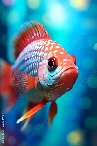 Red fish closeup 