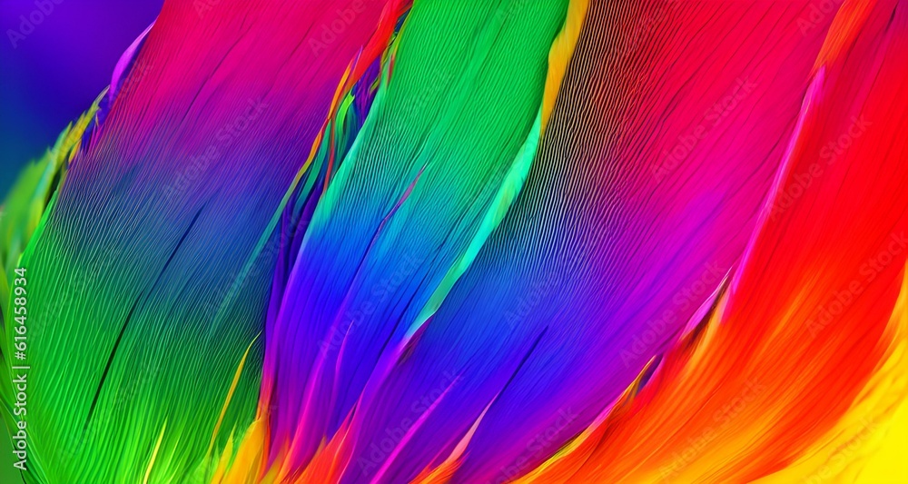 abstract colorful feathers art, background wallpaper, generative ai abstract colorful feathers art, background wallpaper, generative ai