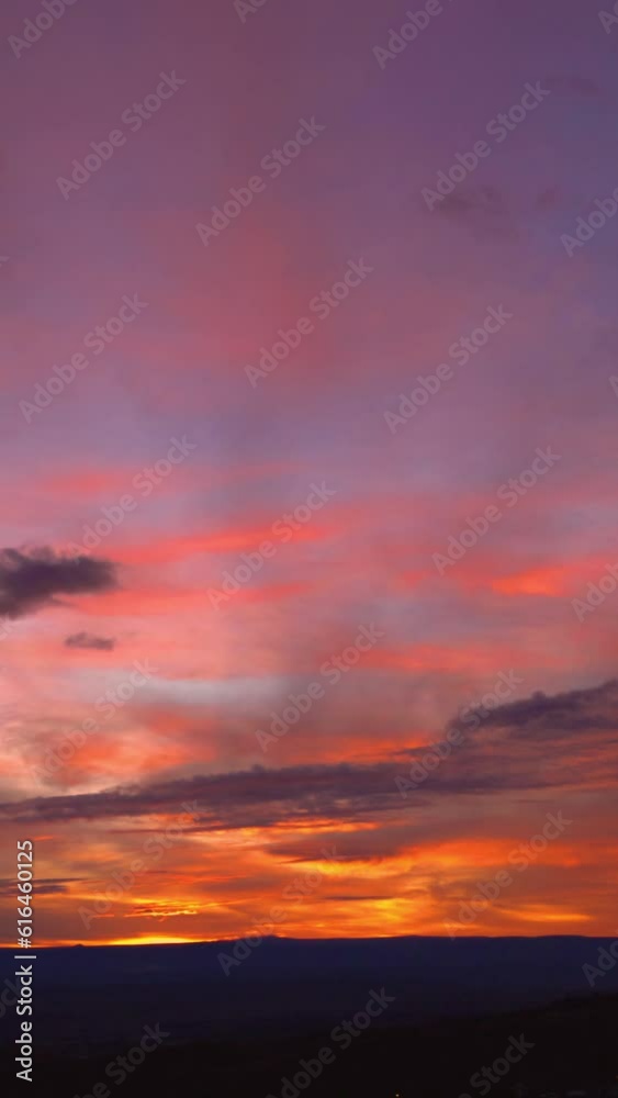 Red Sky before Dawn Vertical Timelapse Red Sky before Dawn Vertical Timelapse