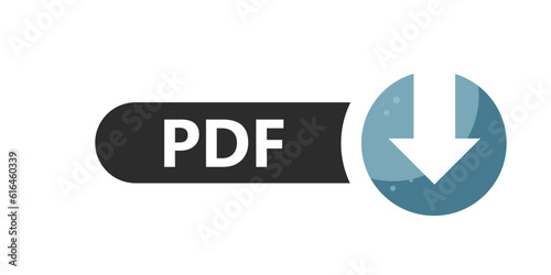 Download pdf - button, icon, vector