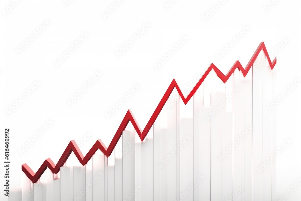 red business data graph red business data graph