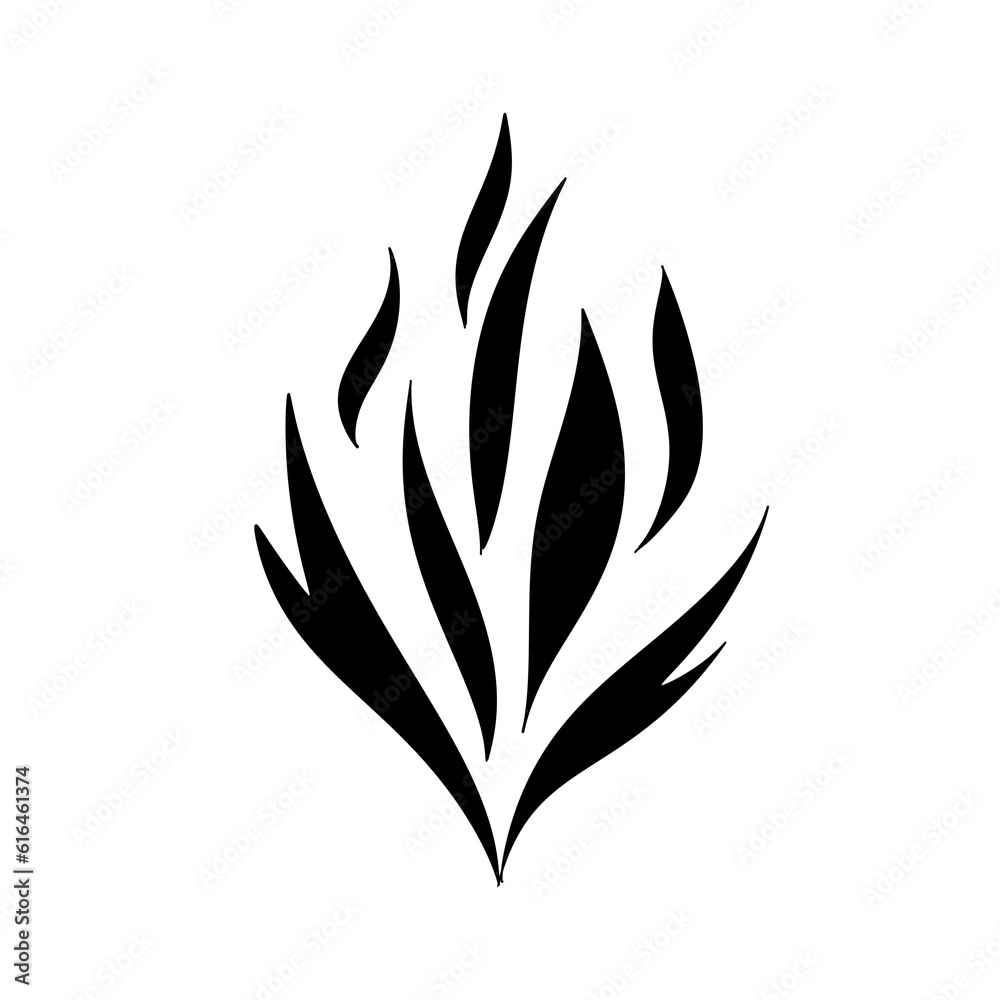 Illustration of fire or flower Illustration of fire or flower
