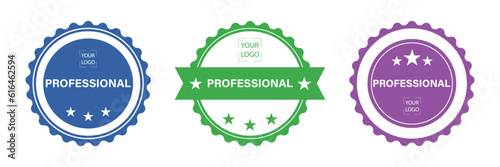 Badge or graduation with honors professional
