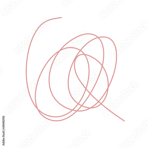 Illustration of a Pink Spool of Thread