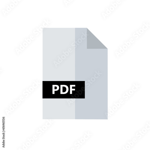 pdf file, pdf document - vector icon