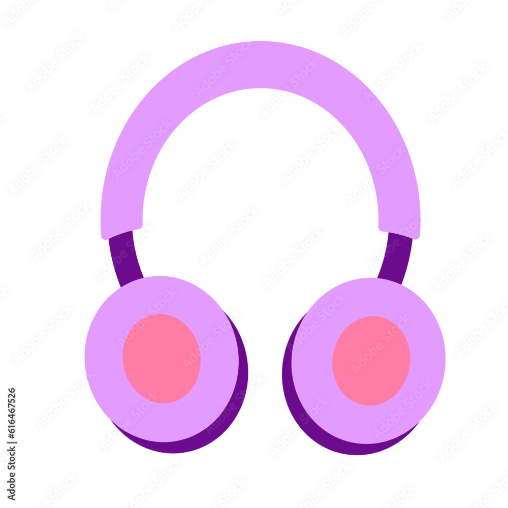 Digital Retro Pastel Illustration Set Earphone Digital Retro Pastel Illustration Set Earphone
