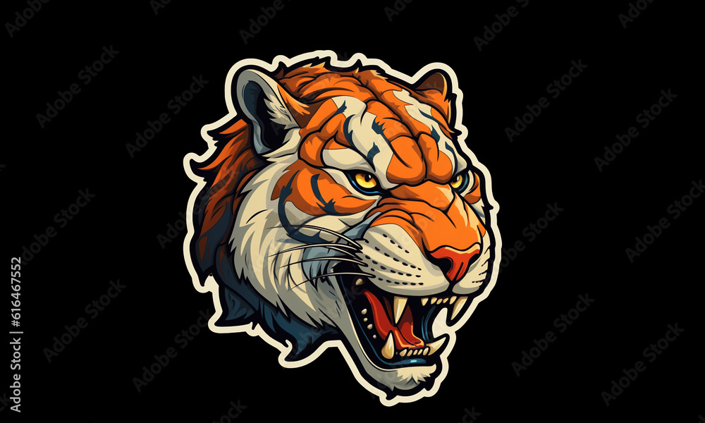head of tiger head of tiger