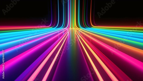 abstract colorful neon