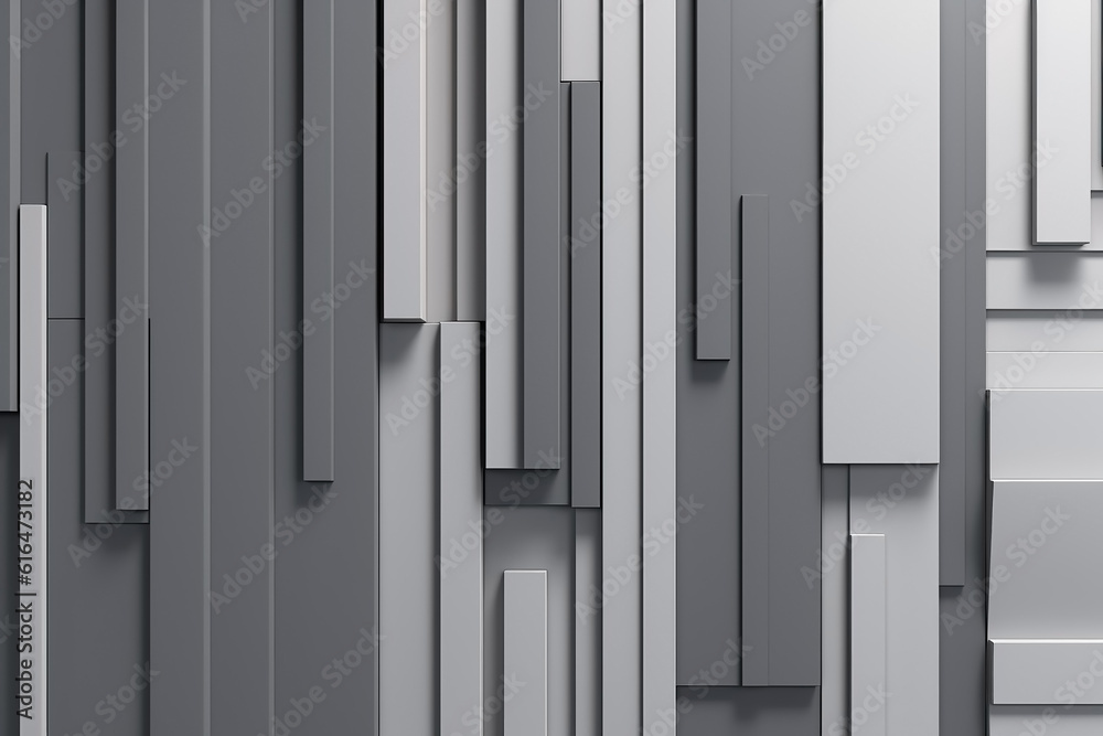 Abstract white futuristic blocks background. Sci-fi illustration. Ai generated Abstract white futuristic blocks background. Sci-fi illustration. Ai generated