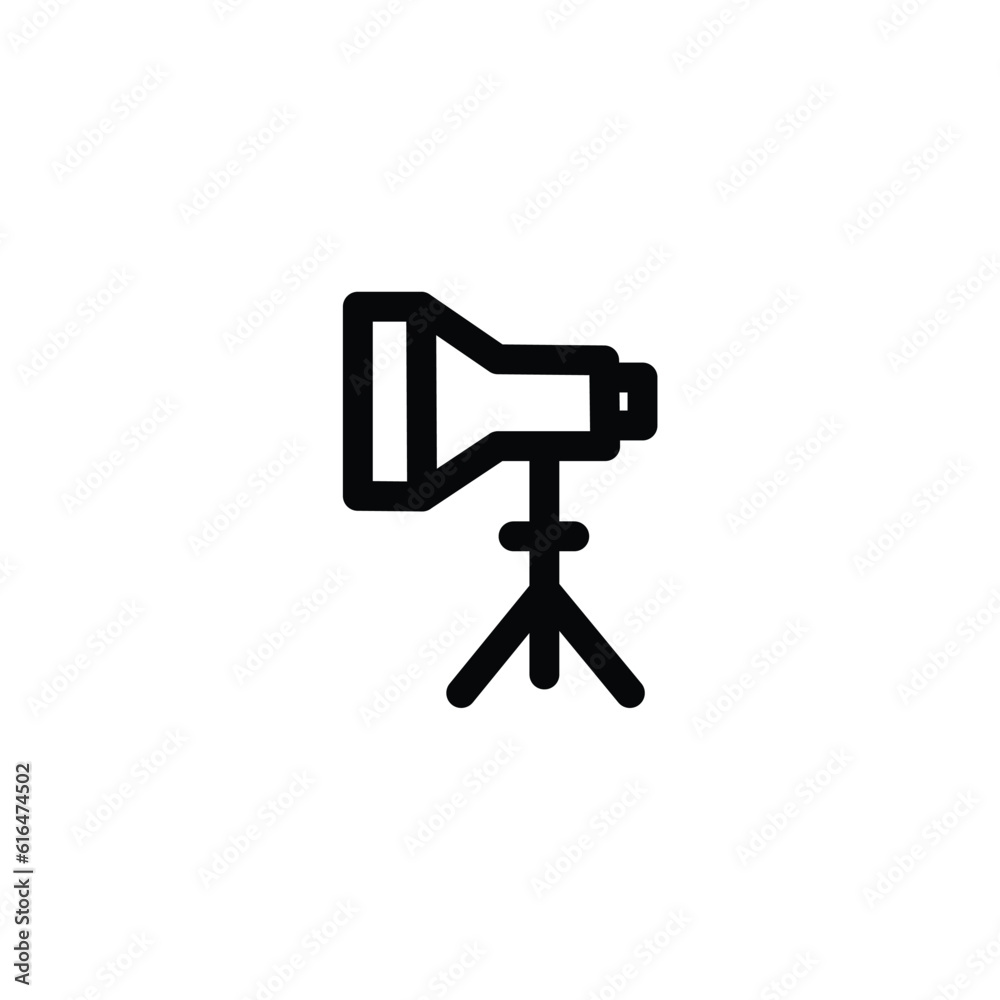 light stand soft box vector illustration. icon linear design light stand soft box vector illustration. icon linear design